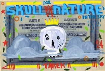 Skull by Nature in the sky par Tarek