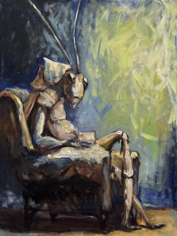  Cricketman on the Chair #2 by Chao Wang