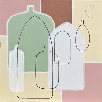 Compo bottles 12 by Anne Iris