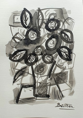 Le vase aux pivoines von Pierre-Yves Beltran