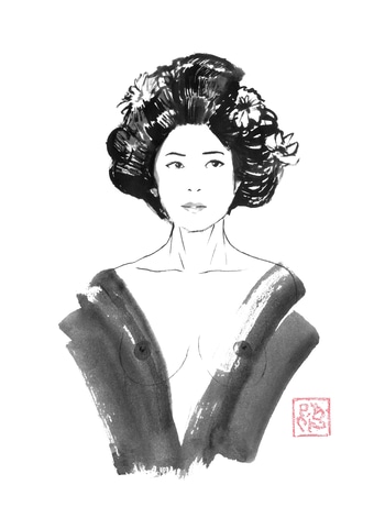 Transparent kimono von Péchane