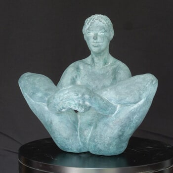 Culbuto résine patinée by Jean-Pierre Picheny