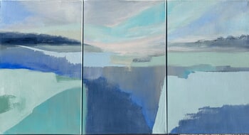 Variations bleues, la mer au lointain von Chantal Parise