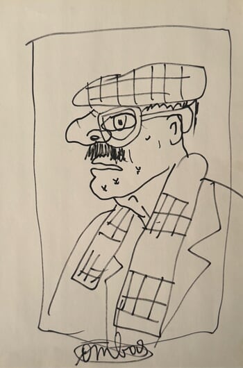 Portrait de Mathias Fels par Robert Combas