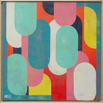 Traffic Color pink & blue von Ronald Hunter