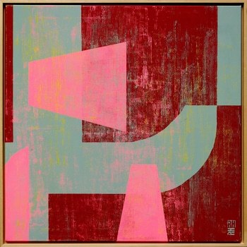 Fractured fallen pink red par Ronald Hunter