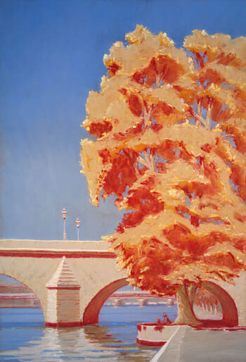 Le platane du Pont Royal by François Cusson