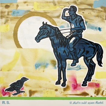 St. Martin is looking for his coat (St. Martin sucht seinen Mantel) par Ralf Schmidt