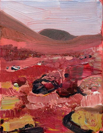Fuerteventura. Red rocks by Asta Kulikauskaite Krivickiene