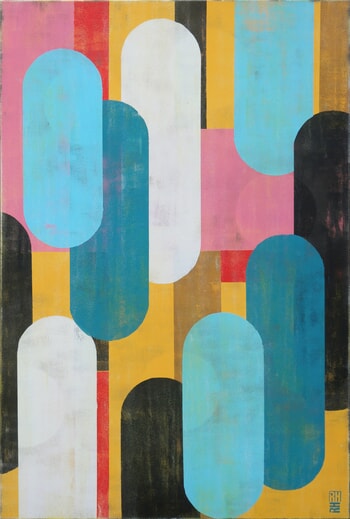 Traffic pink vertical von Ronald Hunter