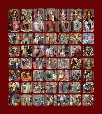 Cardinal Virtues - burgundy von Brad Faine