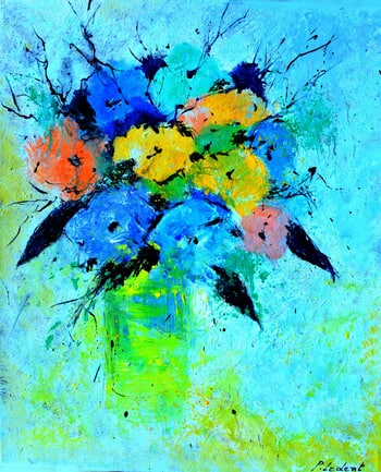 A colourful still life by Pol Ledent