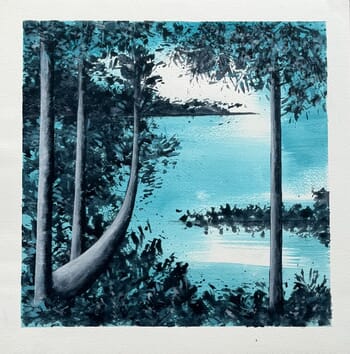 The Curved tree by Nadege Druzkowski