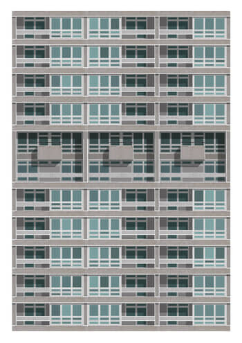 Balfron Tower Details, London par Sarah Evans