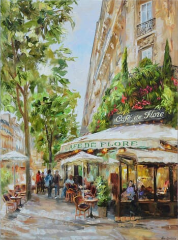 Café de Flore von Olga Novokhatska