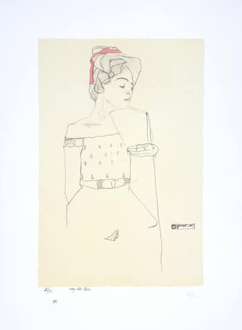 Portrait de Gerti Schiele, 1909 (Portrait of the Artist's Sister Gerti) by Egon Schiele