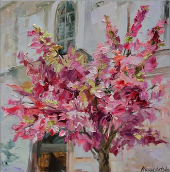 Arbre en fleur by Olga Novokhatska