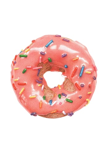 Glazed Pink Doughnut by Sarah Evans