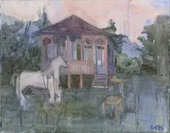 Study for “Across the Ravine. Home” by Lizi Budagashvili
