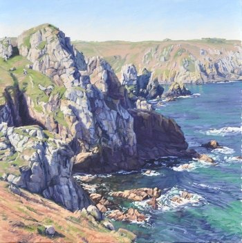 Cap Sizun, Shadows on the Cliff von Anne Baudequin