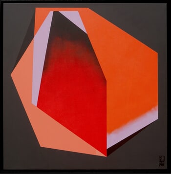Diamond orange marble von Ronald Hunter
