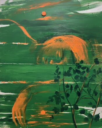 Green painting 17 von Arnaud Lorieau