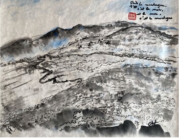 La montagne, c'est la mer, et la mer, c'est la montagne. SHIH T'AO par Catherine Hoang