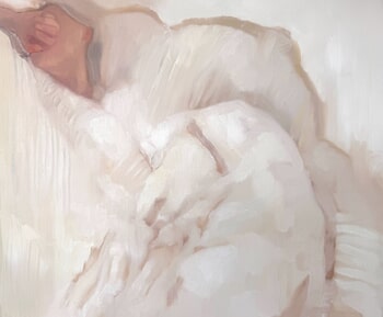 White bed study 1 von Oleksandra Martson