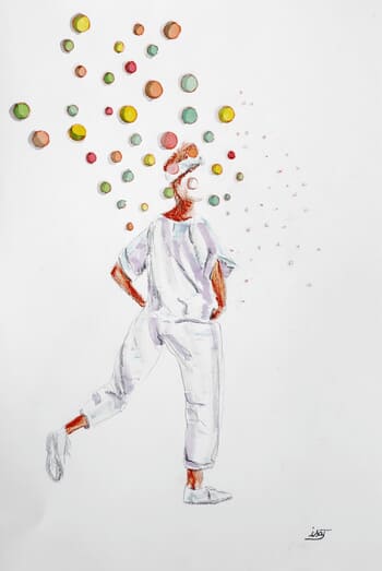 Bubble de dos par Isabelle Joubert