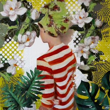 Floral stripes by Isabelle Joubert