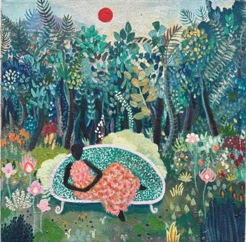 Sister in the Garden III by Leila Rose Fanner