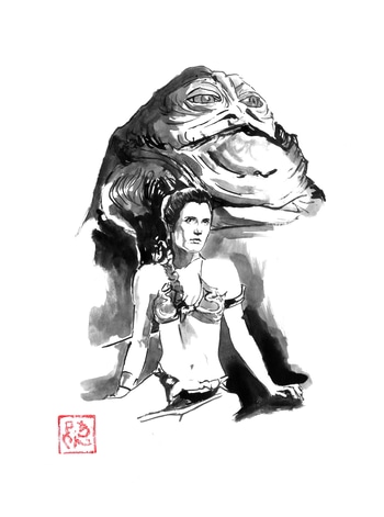 jabba and leia by Péchane