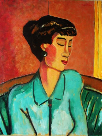 HANA au corsage vert. by Michel de Gouttes