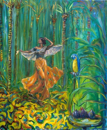Oh ! Loula, quand la nuit pour quelques pennies tu dansais le raqs sharqi, je devenais ivre du seul vol de tes ailes, mon ange von François Pagé