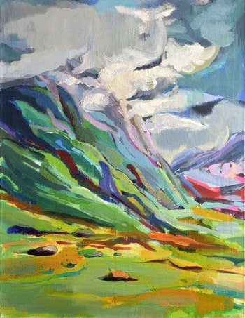 Mountains by Asta Kulikauskaite Krivickiene