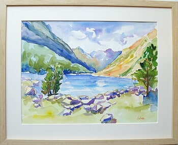 Lake in the Pyrenees von Jean-Noël Le Junter