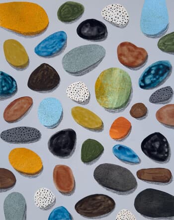 Stones Collage 2 by Michael Pfleghaar