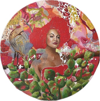 Beauty is not an invitation (Tondo) von Marita Tobner