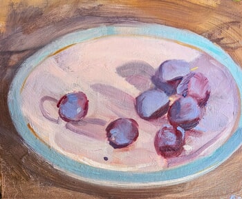 First plums by Rosemary Burn