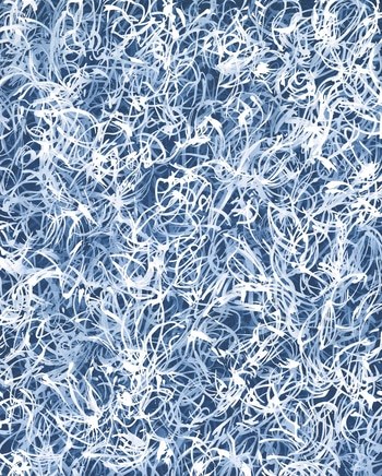 Blue Chiffon No.6 - Layered Veil by Sara Richardson