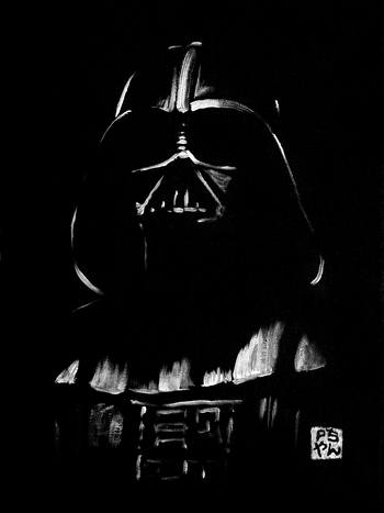darth vader in black by Péchane