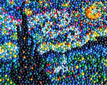 The Starry Night | Tactile Sculpture by Van Lanigh
