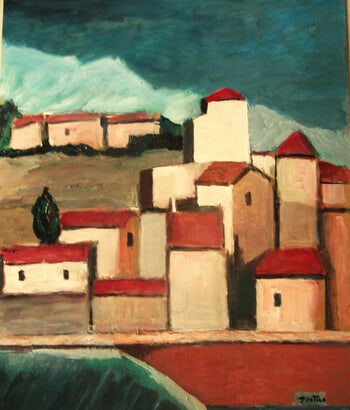 Paysage Cubiste N°4 par Michel de Gouttes