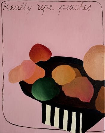 really ripe peaches by Leila Lallali