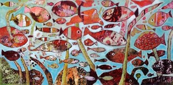 Poissons roses von Claire Biette