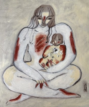 Madonna with a Child by Agnese Negriba