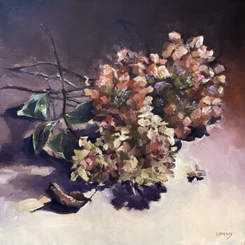 hortensias fanés 6 by Géraldine Morales