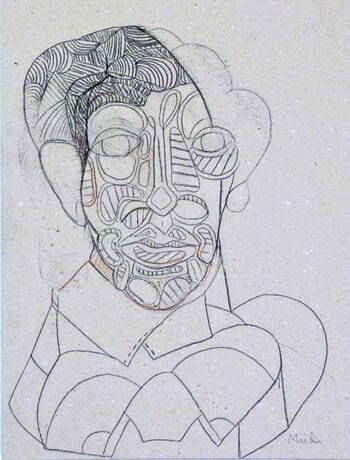 portrait in grey # 7 von Pascal Marlin