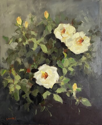 le rosier jaune von Géraldine Morales