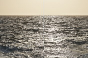 Lampedusa Seascape Diptych #289-88 von Filippo Brancoli Pantera